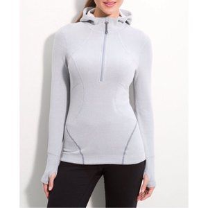 Zella Cozy Pinwale Half Zip Hoodie